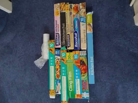 Photo of free Assorted opened kitchen foil/cling film/baking paper (Cheadle Hulme SK8) #1