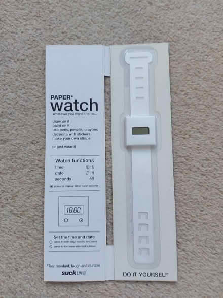Photo of free Paper watch (Cheam SM2) #1
