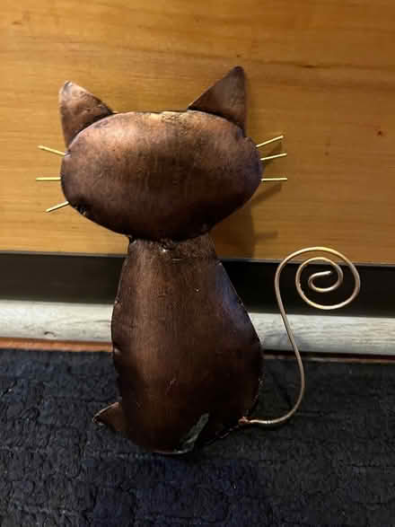 Photo of free Decorative small metal cat (Porter Square) #2
