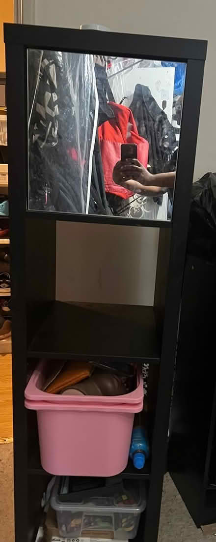 Photo of free IKEA black brown kallax shelf (Se6) #3