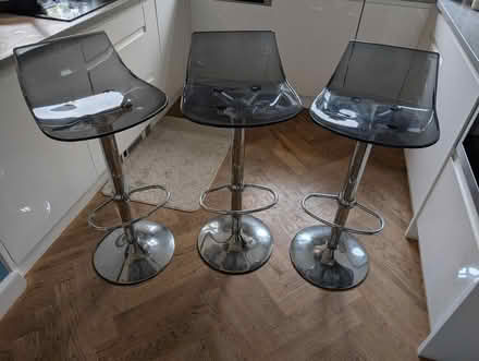 Photo of free Three Bar stools - 2 which need a fix & 1 in good condition (Sydenham SE26) #1