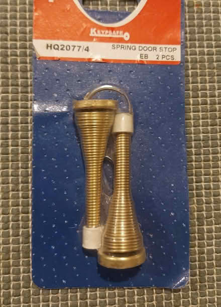Photo of free Spring door stop, brass x2 (Aldrington BN3) #1