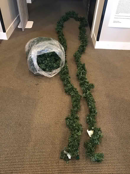 Photo of free 2 faux Xmas garlands (Downtown San Rafael) #1