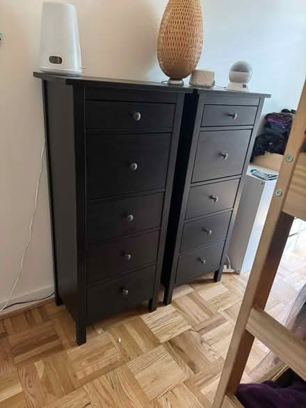 Photo of free 2 black ikea hemnes 5 drawer chests (20008, near BreadFurst) #2
