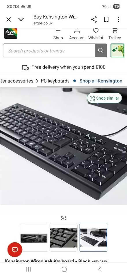 Photo of Computer keyboard and old fashioned house phone (Polegate BN26) #1