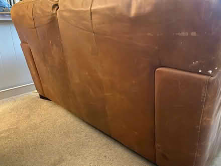 Photo of free 2 Seater Italian leather sofa (Royal Leamington Spa CV32) #1