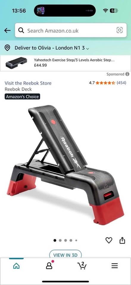 Photo of free Reebok workout bench (N1 3PB) #1