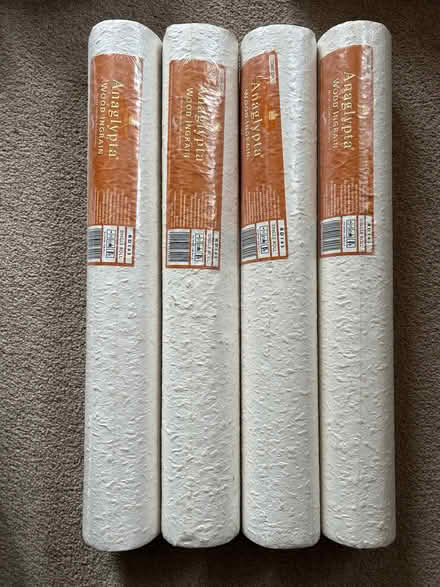 Photo of free 10 rolls of embossed wallpaper (Brough CA17) #1