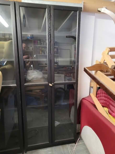 Photo of free 2 x black IKEA bookcases (Norton Lees S8) #1