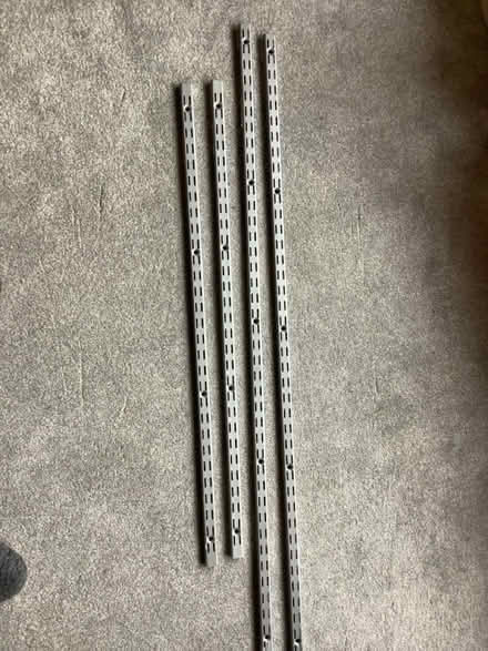 Photo of free Twin slot shelving system (silver) (Southport PR9) #1