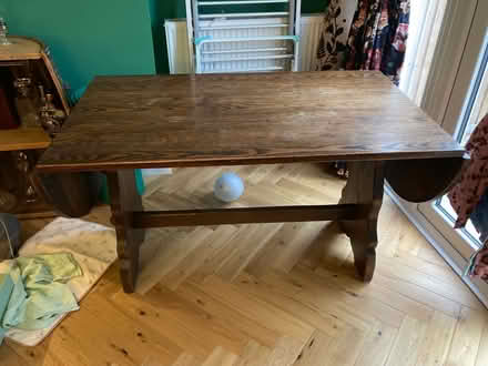 Photo of free Drop leaf solid wood table (SE9) #1