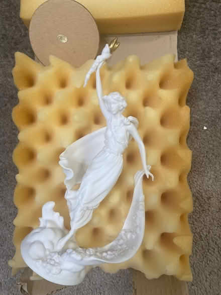Photo of free White porcelain statue with torch (Foothill Boulevard Cupertino) #1