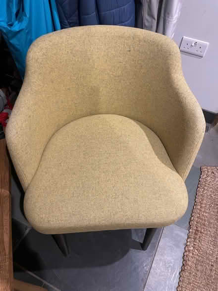 Photo of free Lemony coloured fabric chair (Staveley LA8) #1