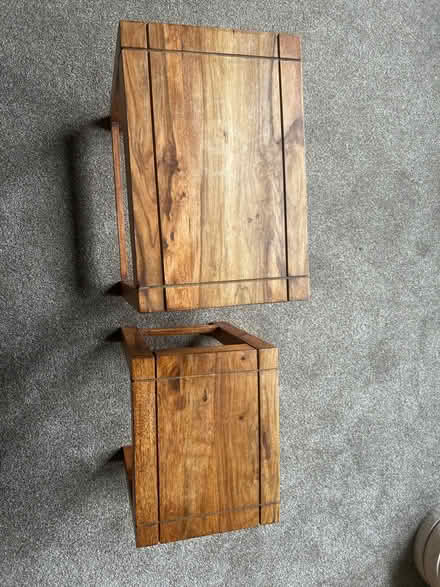 Photo of free Mango wood side tables (Heswall) #2