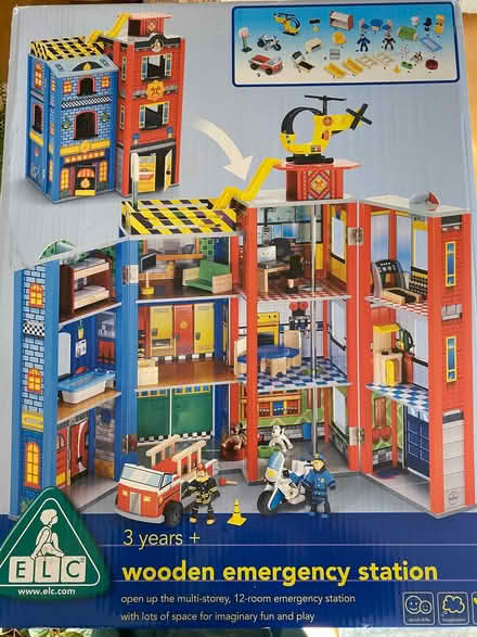 Photo of free Large toy wooden emergency station (Highway SL6) #1