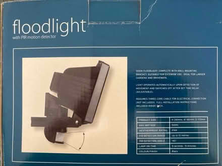 Photo of free Mains powered Floodlight (Unused) (Old St Mellons, Cardiff CF3) #2