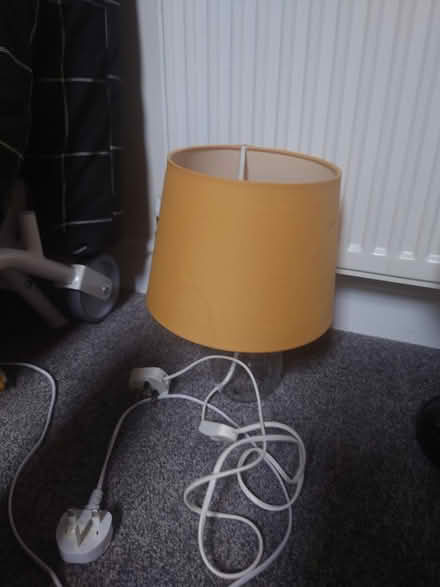 Photo of free Small table lamp - yellow shade (Cowley OX4) #1