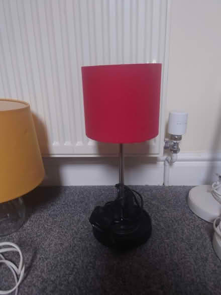 Photo of free Small table lamp - red shade (Cowley OX4) #1