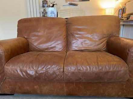 Photo of free 2 Seater Italian leather sofa (Royal Leamington Spa CV32) #2