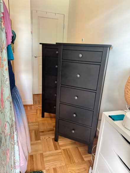 Photo of free 2 black ikea hemnes 5 drawer chests (20008, near BreadFurst) #1