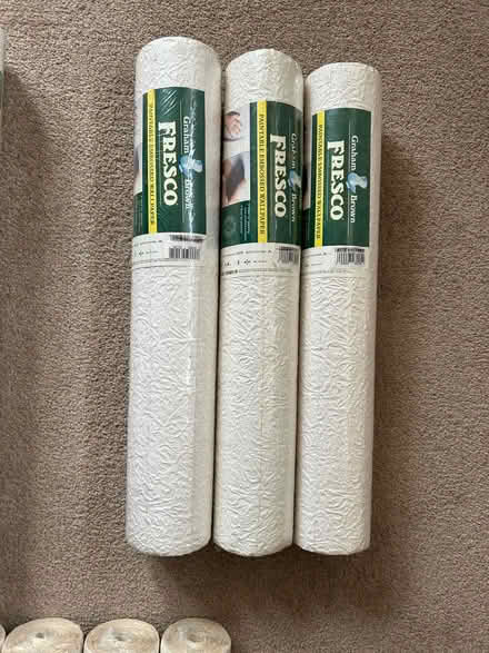Photo of free 10 rolls of embossed wallpaper (Brough CA17) #2