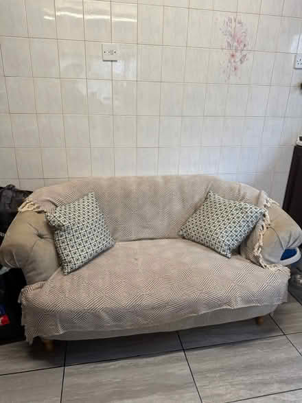 Photo of free Small Grey Sofa / Settee (W5) #1