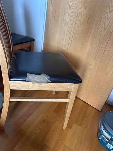 Photo of free 2x solid oak chairs (N7 8bw) #2