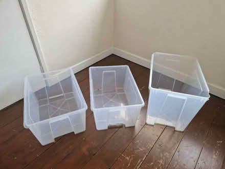 Photo of free 3 ikea Samla boxes no lids (W4 Chiswick) #1
