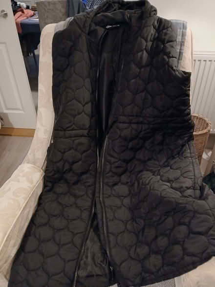 Photo of free Padded sleeveless coat with hood - Black. (Colchester CO3) #1