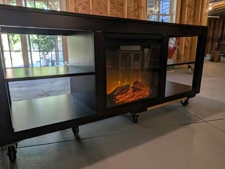 Photo of free Ikea TV stand w/electric fireplace (Arlington, ma) #1