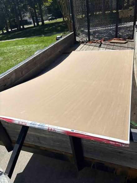 Photo of free 4 x 8 by 3/8 sheet rock (6969 Brandi Wood Cir) #1