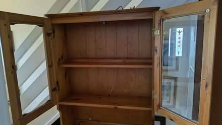 Photo of free Small pine glazed dresser (Leighton Buzzard LU7) #2