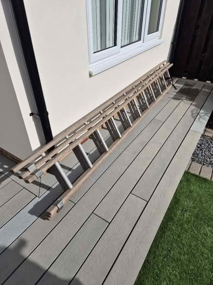 Photo of free Set of solid wood ladders (Wickford SS12 (Wick meadows)) #1