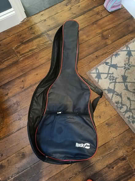 Photo of free Beginners guitar w/ case, stand etc (GU2 Stoughton) #1