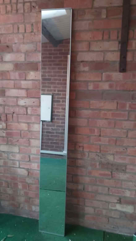 Photo of free IKEA vikedal mirror door 195cm x 25cm (Cranfield MK43) #1