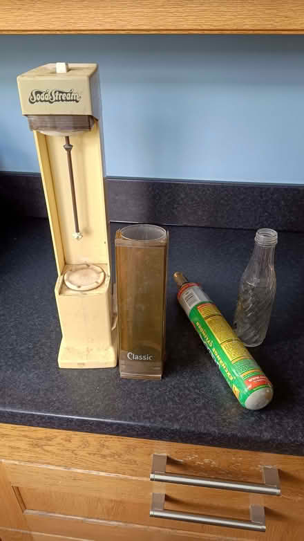 Photo of free Old (obsolete) Sodastream gas canisters and bottles (New Marston OX3) #1