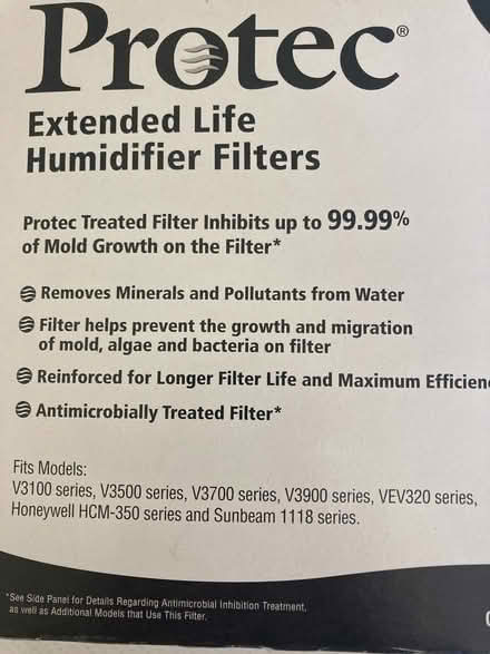 Photo of free 2 humidifier filters (Alameda - East Side) #2