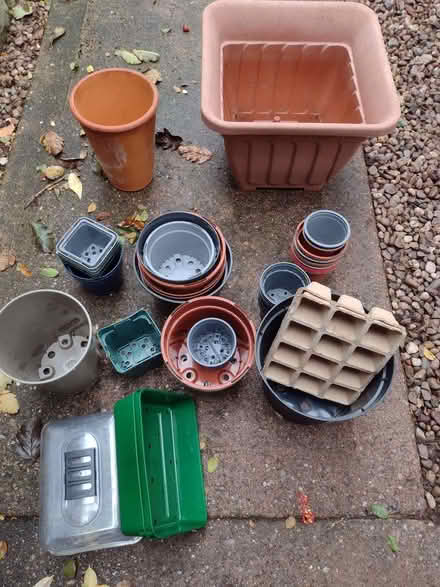 Photo of free Plant pots and trays (Highfields ST17) #1