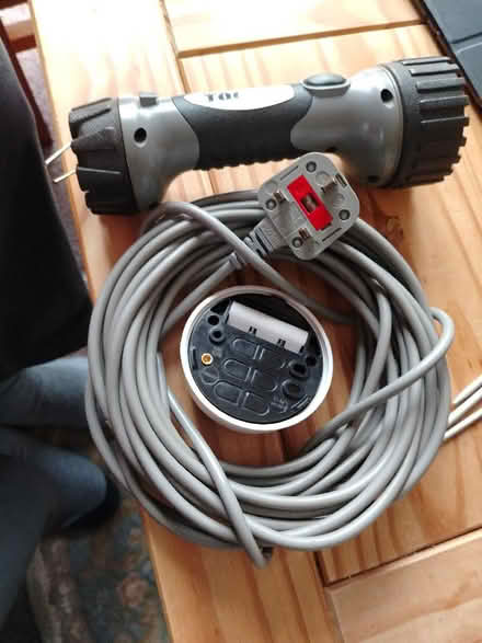 Photo of free Torch, ceiling rose and a three pin plug (Parson Cross S5) #1