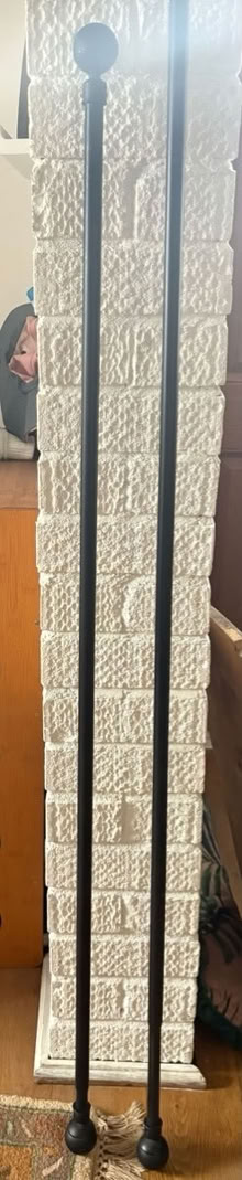 Photo of free Pair of curtain rails (Wing) #1