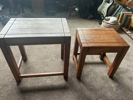 Photo of free Mango wood side tables (Heswall) #1