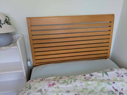 Photo of free Single Bed, Beech Wood and Chrome in Good Condition (Southport PR9) #3