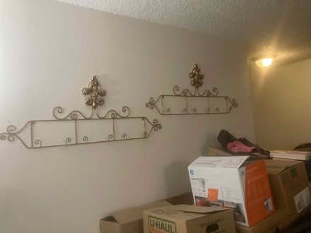 Photo of free Four wall hangers for plates (Foothill Boulevard Cupertino) #1