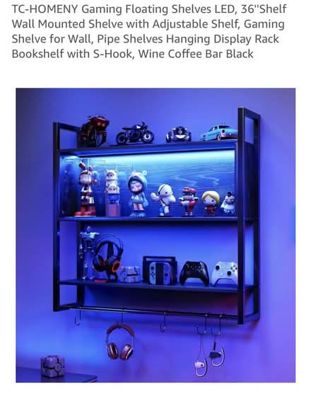 Photo of free New black shelves never assembled (Mount pleasant) #1