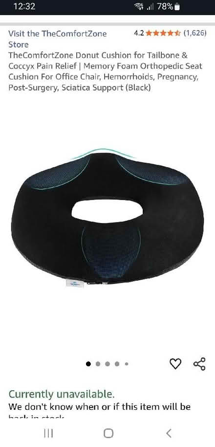 Photo of free Pressure relieving cushion (Colehill BH21) #2