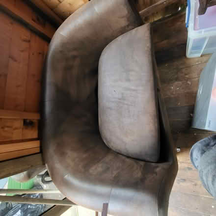 Photo of free Leather Loveseat. 125cm x 75cm (Warlingham CR6) #1