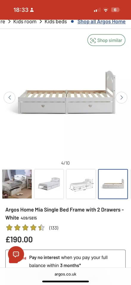 Photo of free Argos mia single bed (S44) #1