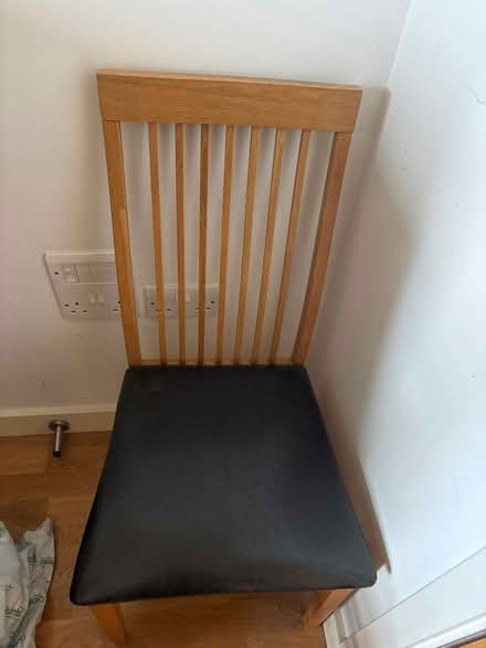 Photo of free 2x solid oak chairs (N7 8bw) #3
