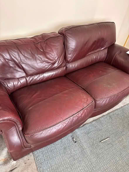 Photo of free 3 seater leather sofa (Princes End DY4) #1