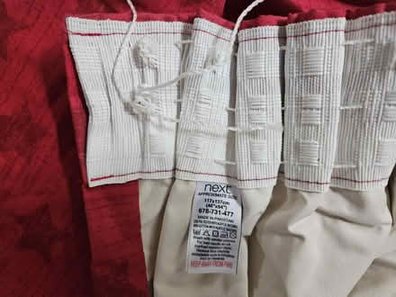 Photo of free Pair of Next kids red star black out curtains (Mickleover DE3) #3